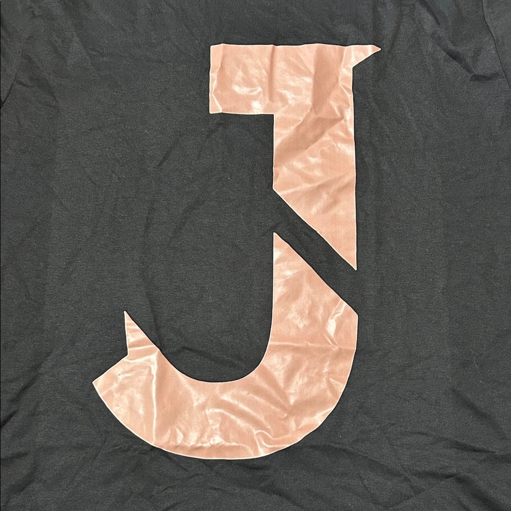 J on Black T-Shirt